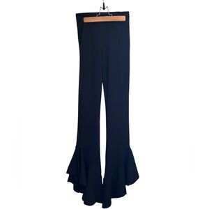 TOPSHOP Black Flare Pants